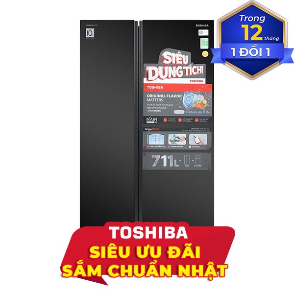 Toshiba Inverter 711 lít GR-RS910WI-PMV(06)-MG