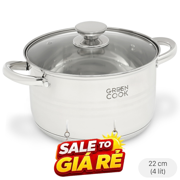 Nồi inox 5 đáy Green Cook GCS243-22IH