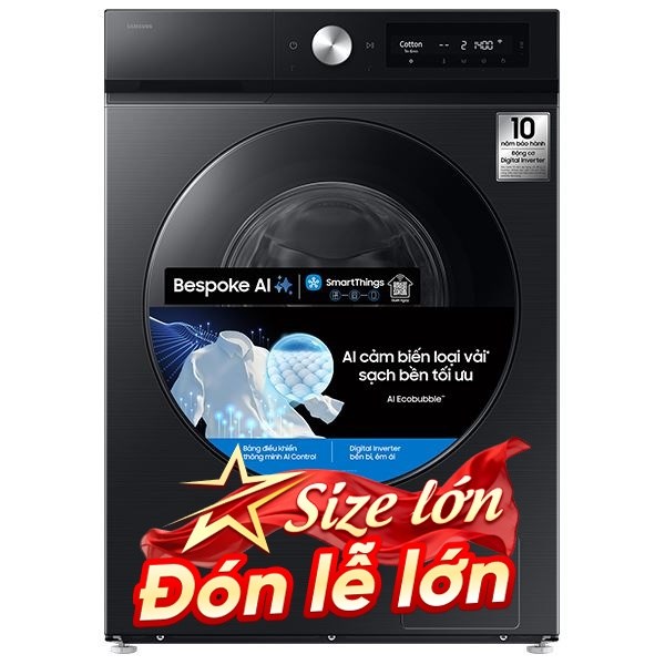 Samsung Inverter 10 Kg WW10DB7U34GBSV