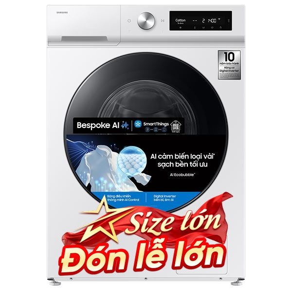 Samsung Inverter 10 Kg WW10DB7U34GWSV