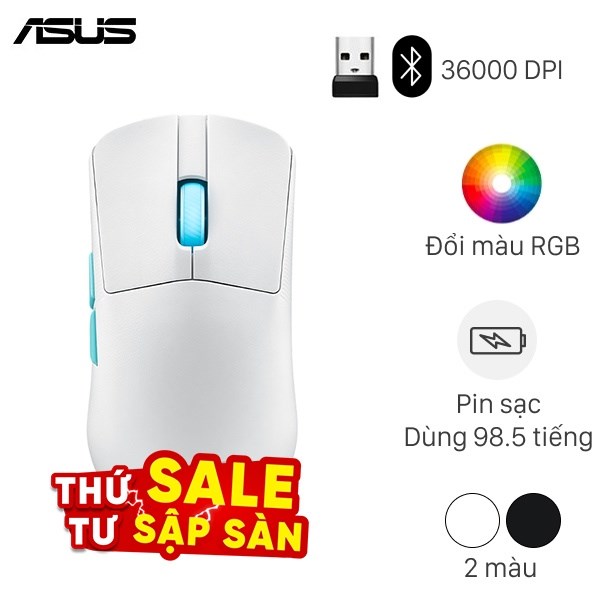 Chuột sạc Bluetooth Asus ROG Harpe Ace Aim Lab Edition