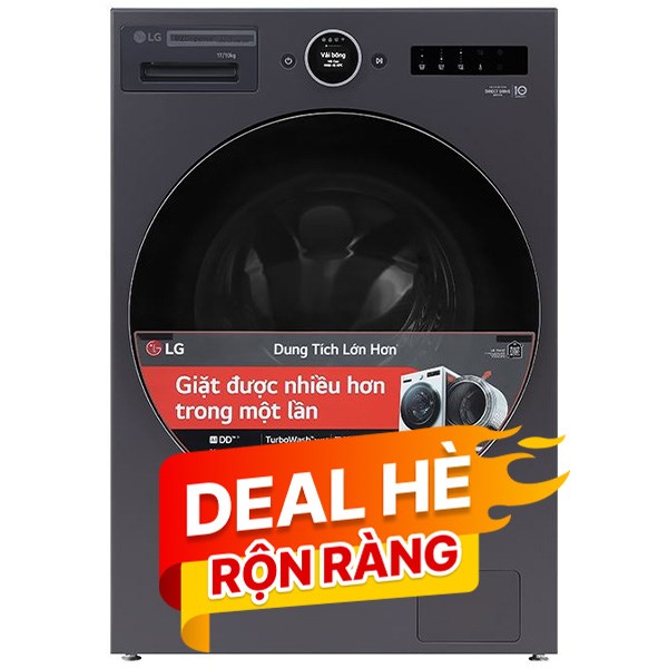 LG Inverter Giặt 17 Kg - Sấy 10 Kg F2517RNTG