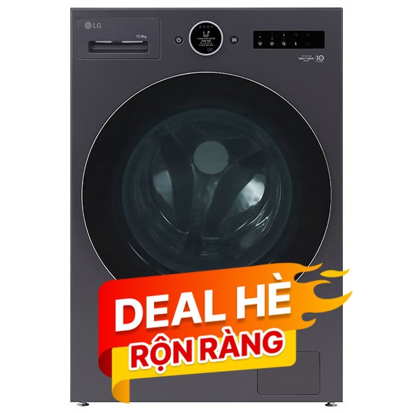 LG Inverter Giặt 15 Kg - Sấy 8 Kg F2515RNTG