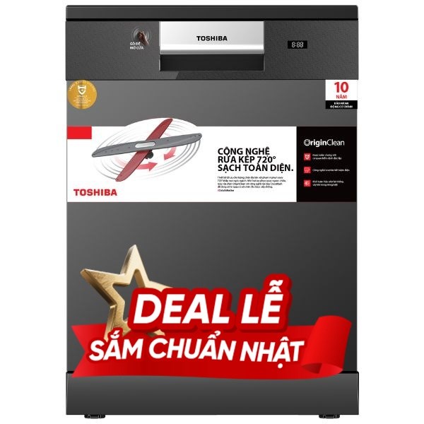 Máy rửa bát độc lập Toshiba DW-15F7(G)-VN