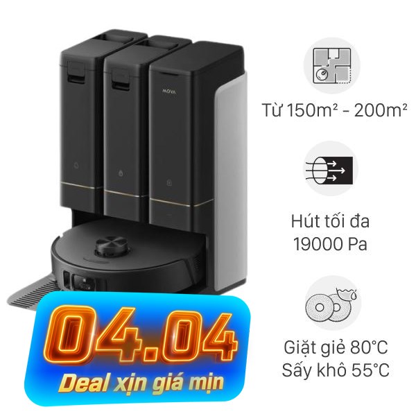 Robot hút bụi lau nhà Mova Z50 Ultra