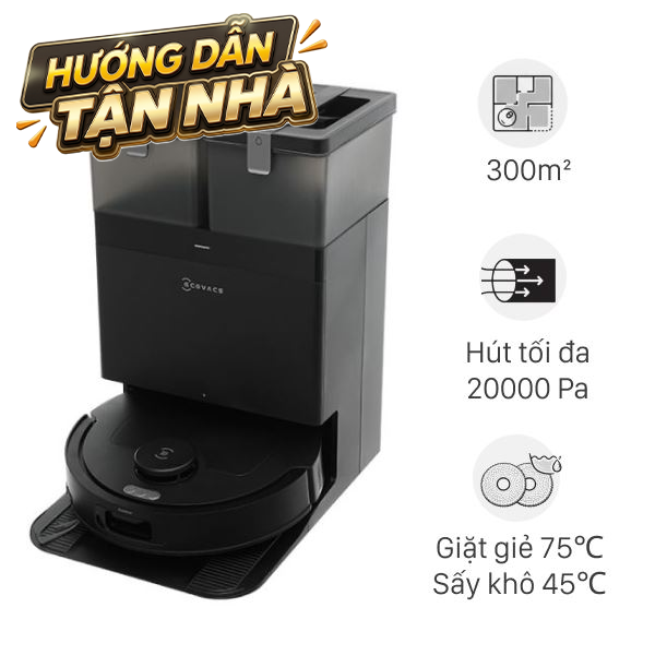 Robot hút bụi lau nhà Ecovacs Deebot T30C - Đen