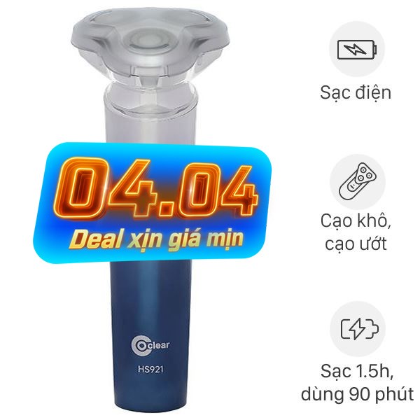 Máy cạo râu khô và ướt Coclear HS921
