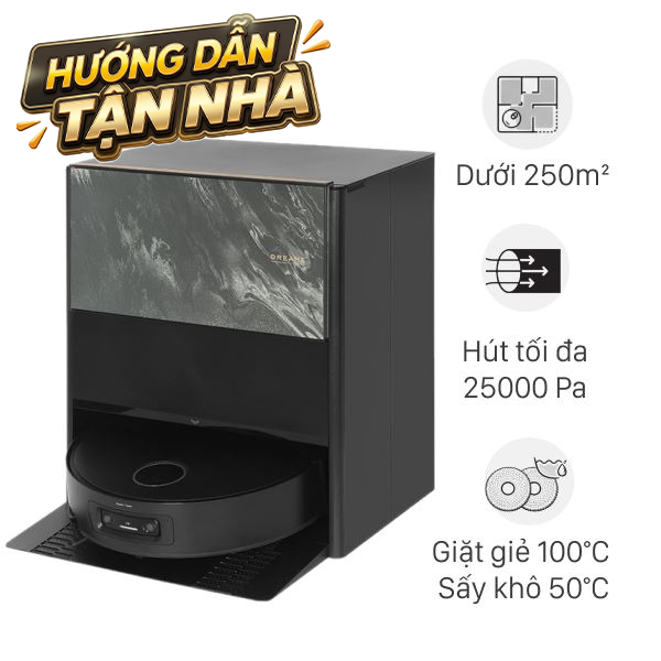 Robot hút bụi lau nhà Dreame Aqua 10 Pro Track - Đen