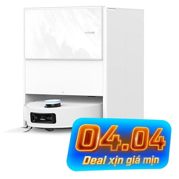 Robot hút bụi lau nhà Dreame Aqua 10 Pro Track - Trắng