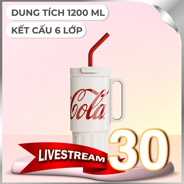 Ly giữ nhiệt inox 1200 ml Ice Box Coca Cola GERM GE-CK23AW-B71