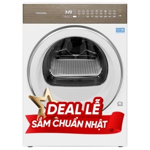 Máy sấy bơm nhiệt Toshiba 8 Kg TD-T37BS90HWV(WT)