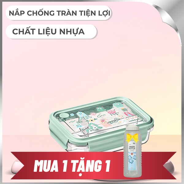 Hộp đựng thực phẩm 3 ngăn nhựa 1000 ml Lock&Lock LCB502MIT