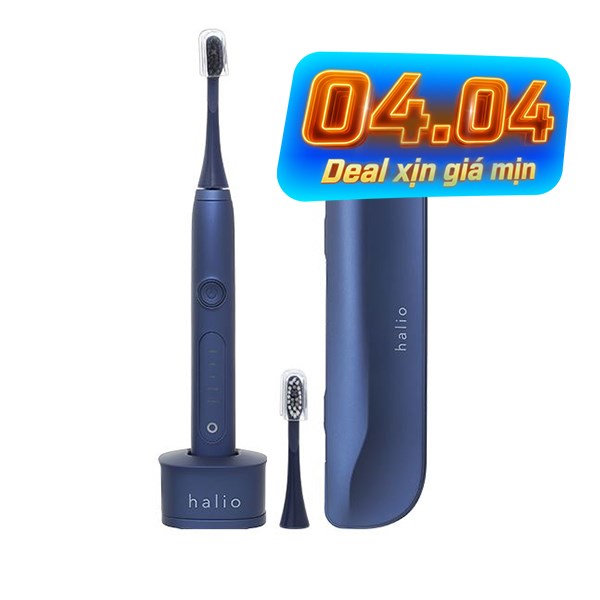 Bàn chải điện Halio Sonic Whitening Pro Midnight Blue