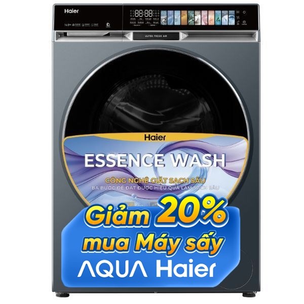 Haier Inverter Giặt 14 Kg - Sấy 8 Kg HWD140-BD14387GNU1