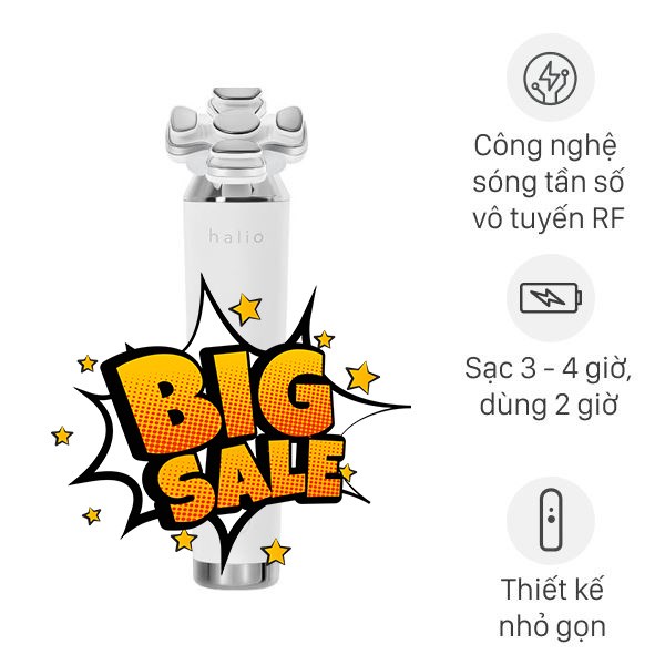 Máy massage mặt nâng cơ và trẻ hóa da kết hợp ánh sáng sinh học Halio