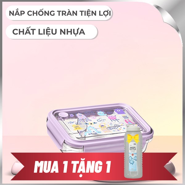 Hộp đựng thực phẩm 3 ngăn nhựa 1000 ml Lock&Lock LCB502LVOL