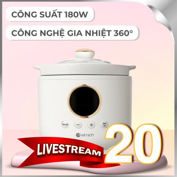 Nồi nấu chậm Elmich 1.5 lít SCE8534