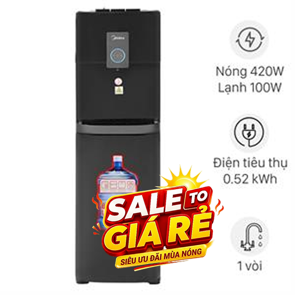 Cây nước nóng lạnh Midea YL2036S-B 520W