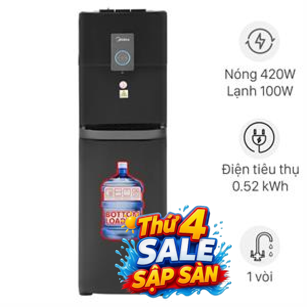 Cây nước nóng lạnh Midea YL2036S-B 520W