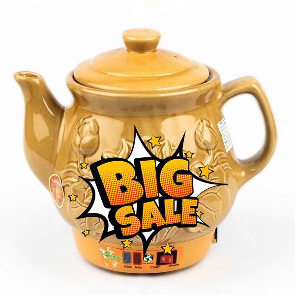 Siêu sắc thuốc điện Seika 3.2 lít SKS 328 Vàng