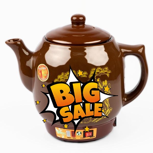 Siêu sắc thuốc điện Seika 3.2 lít SKS 329 Nâu