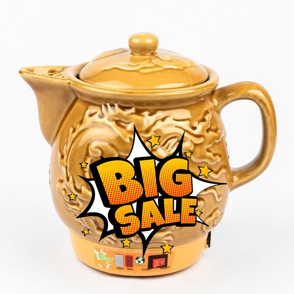 Siêu sắc thuốc điện Seika 3.2 lít SKS 368 Vàng