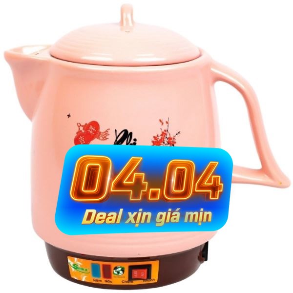 Siêu sắc thuốc điện Seika 3.3 lít SKS 373 Hồng
