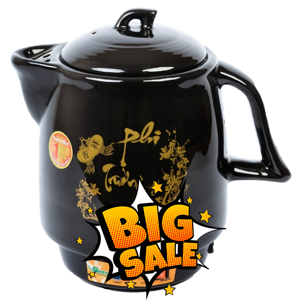 Siêu sắc thuốc điện Seika 3.3 lít SKS 377 Đen