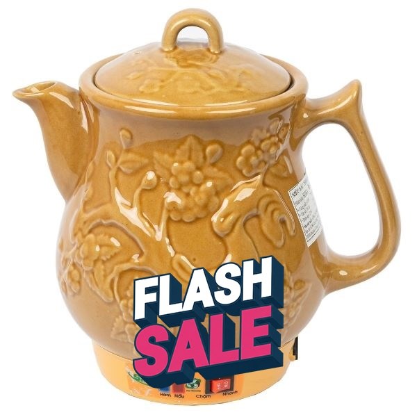 Siêu sắc thuốc điện Seika 4.5 lít SKS 455 Vàng