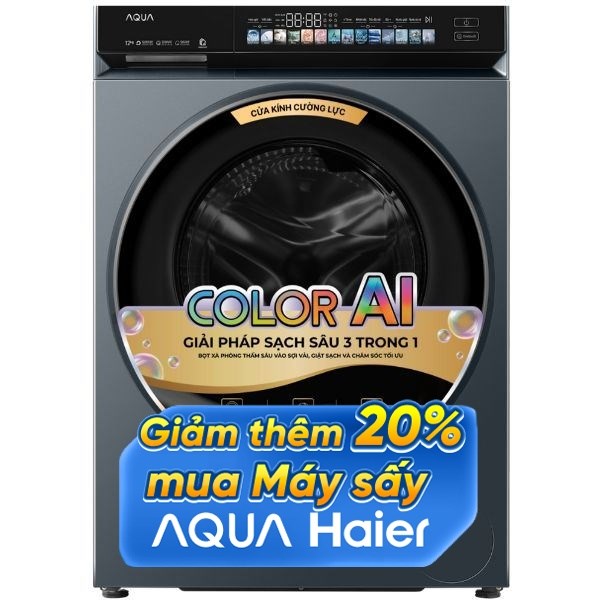Aqua Inverter Giặt 12 Kg - Sấy 7 Kg AWD12-BD4377U1L(GN)