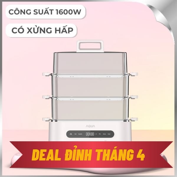 Nồi hấp đa năng Aqua ASMC-ES101(W) 15 lít