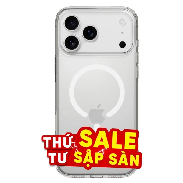 Ốp lưng MagSafe iPhone 17 Pro PC TPU MIPOW Tempered Glass MGC17C-CR