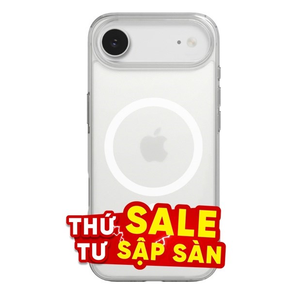 Ốp lưng MagSafe iPhone Air PC Super Slim 0.5mm MIPOW SMC17A-WT