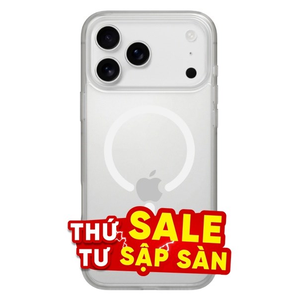 Ốp lưng MagSafe iPhone 17 Pro PC Super Slim 0.5mm MIPOW SMC17C-WT