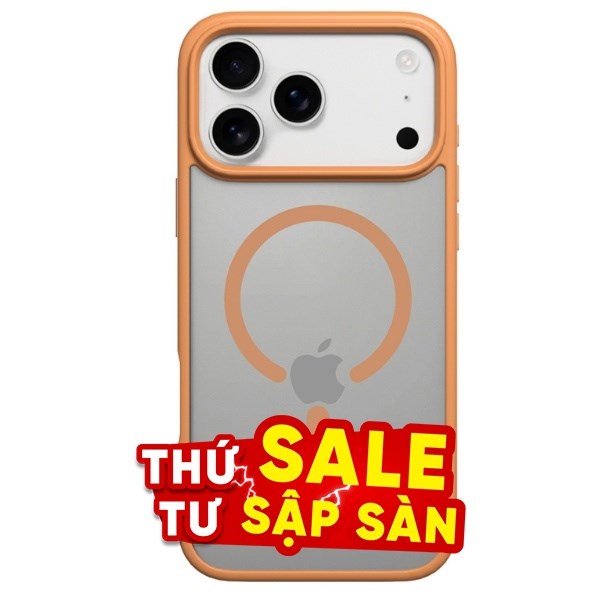 Ốp lưng MagSafe iPhone 17 Pro PC TPU MIPOW MTC17C-OR