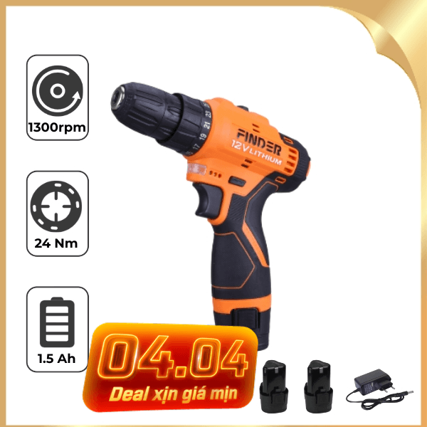 Máy khoan pin Finder FD10041222 12V