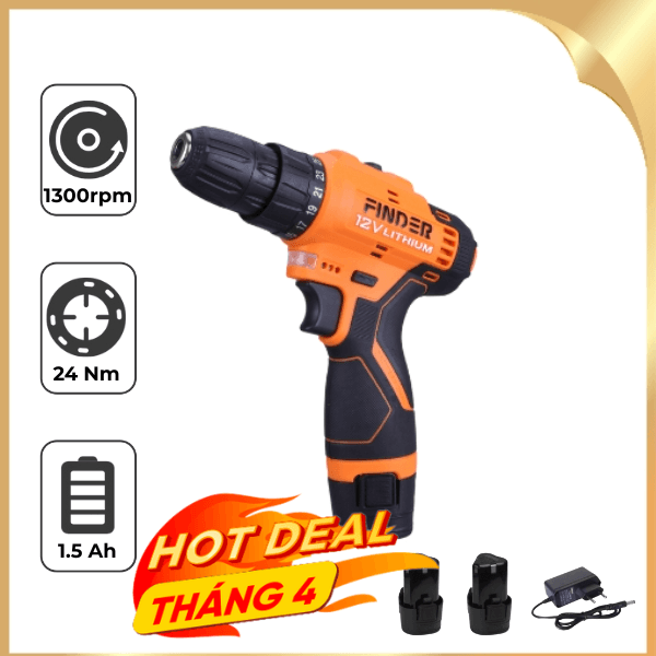 Máy khoan pin Finder FD10041222 12V