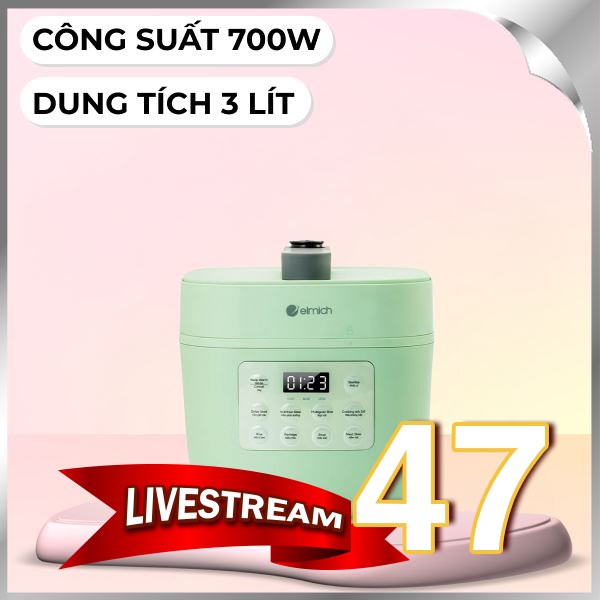 Nồi áp suất điện Elmich 3 lít PCE-8573