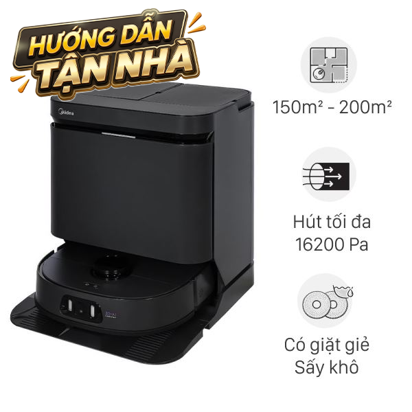Robot hút bụi lau nhà Midea MV15ULTRAAPBK
