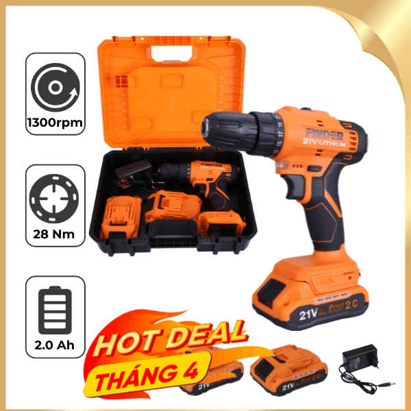 Máy khoan pin Finder FD10042121 21V