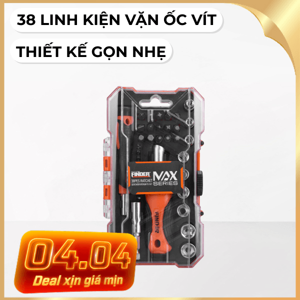 Bộ vặn vít 38 món Finder 193235