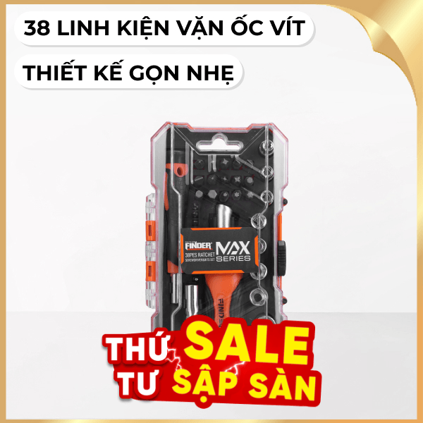 Bộ vặn vít 38 món Finder 193235
