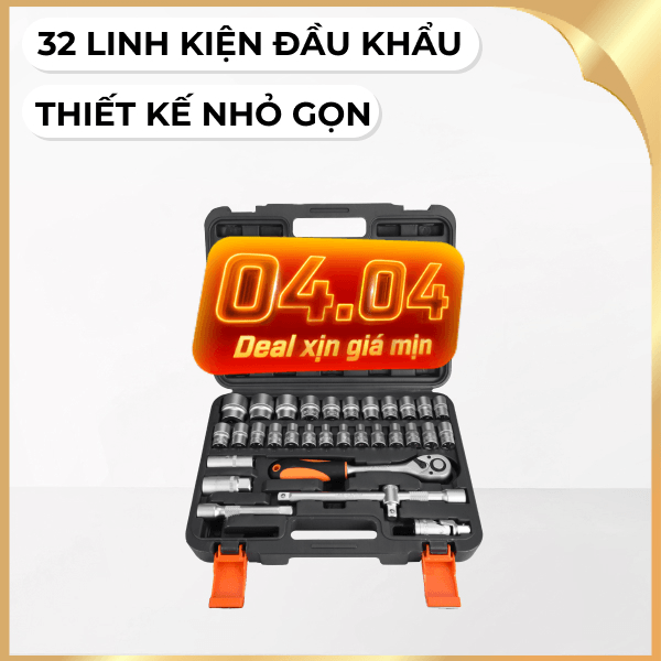 Bộ dụng cụ đầu khẩu 1/2 32 món Finder 192537