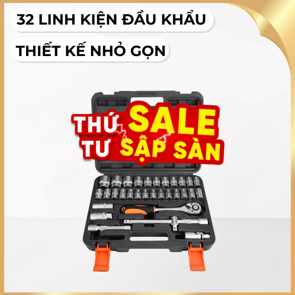 Bộ dụng cụ đầu khẩu 1/2 32 món Finder 192537