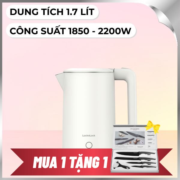Bình đun siêu tốc Lock&Lock 1.7 lít EJK728IVY
