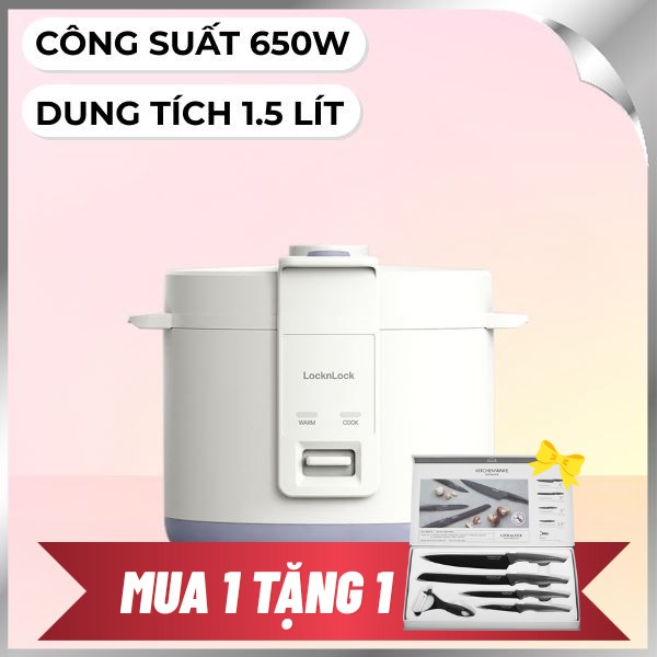 Nồi cơm nắp gài Lock&Lock 1.5 lít EJR442IVY