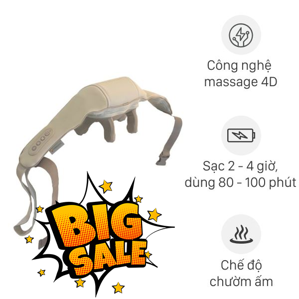 Máy massage cổ vai gáy Poongsan N18-BR