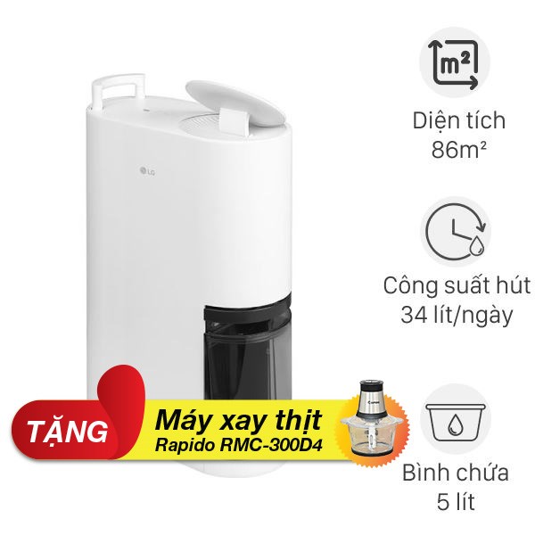 Máy hút ẩm LG Dual Inverter DD20GMWE1.ABAE 305W