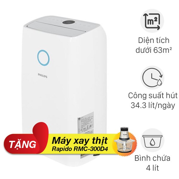Máy hút ẩm Philips DE3306/11 364W