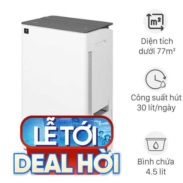 Máy hút ẩm Sharp DW-T30HV-W 325W